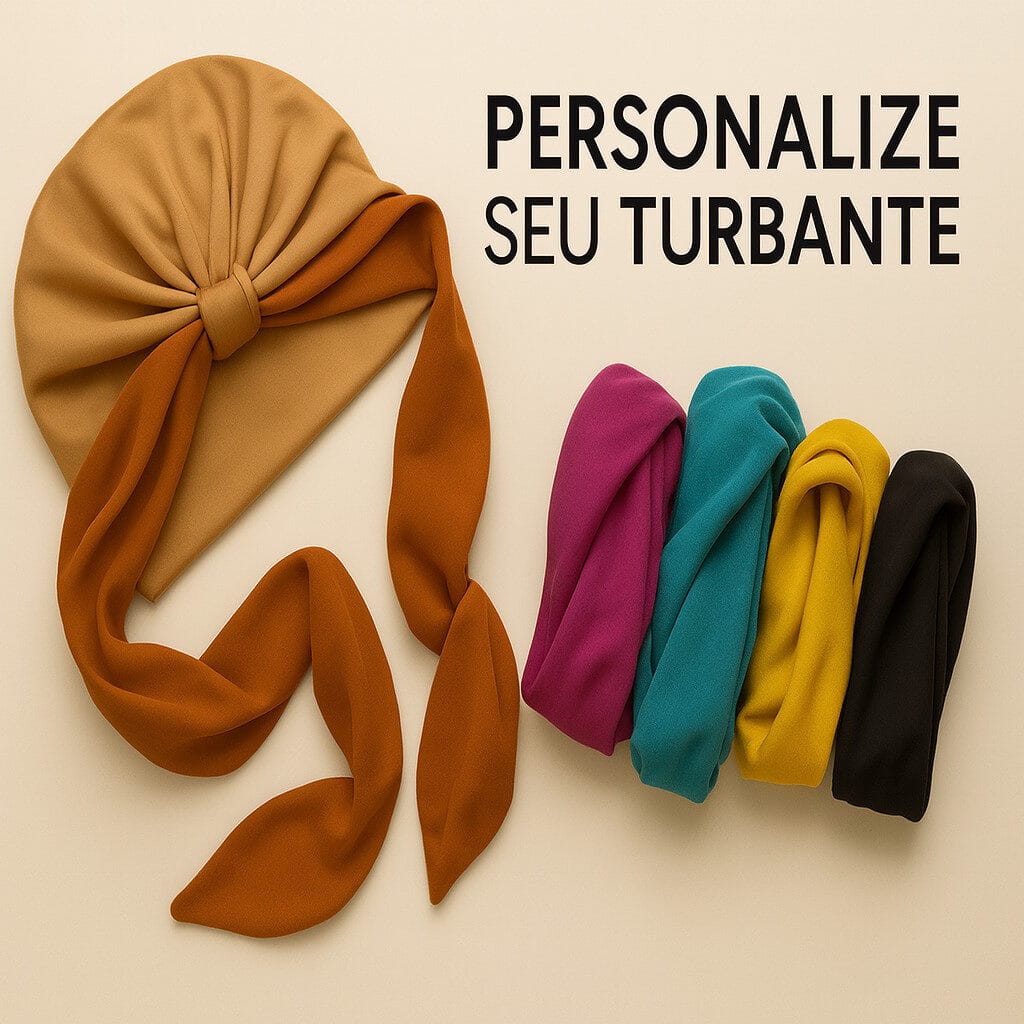 Seu Turbante do Seu Jeito: Combo Exclusivo (Turbante + Faixa) - Imagem 1