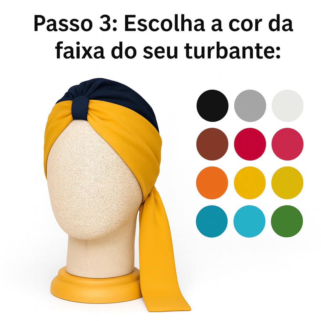 Seu Turbante do Seu Jeito: Combo Exclusivo (Turbante + Faixa) - Imagem 4