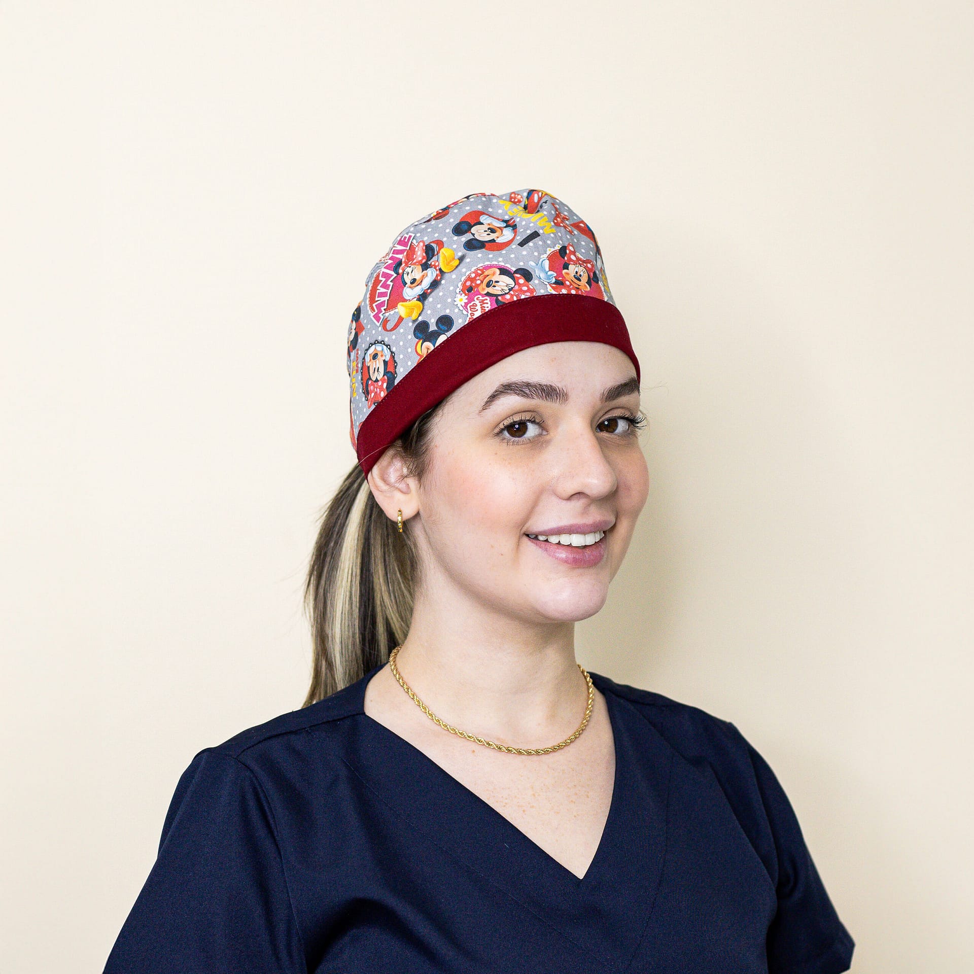 Bandana Dupla Face Estampada com Elástico - Imagem 3