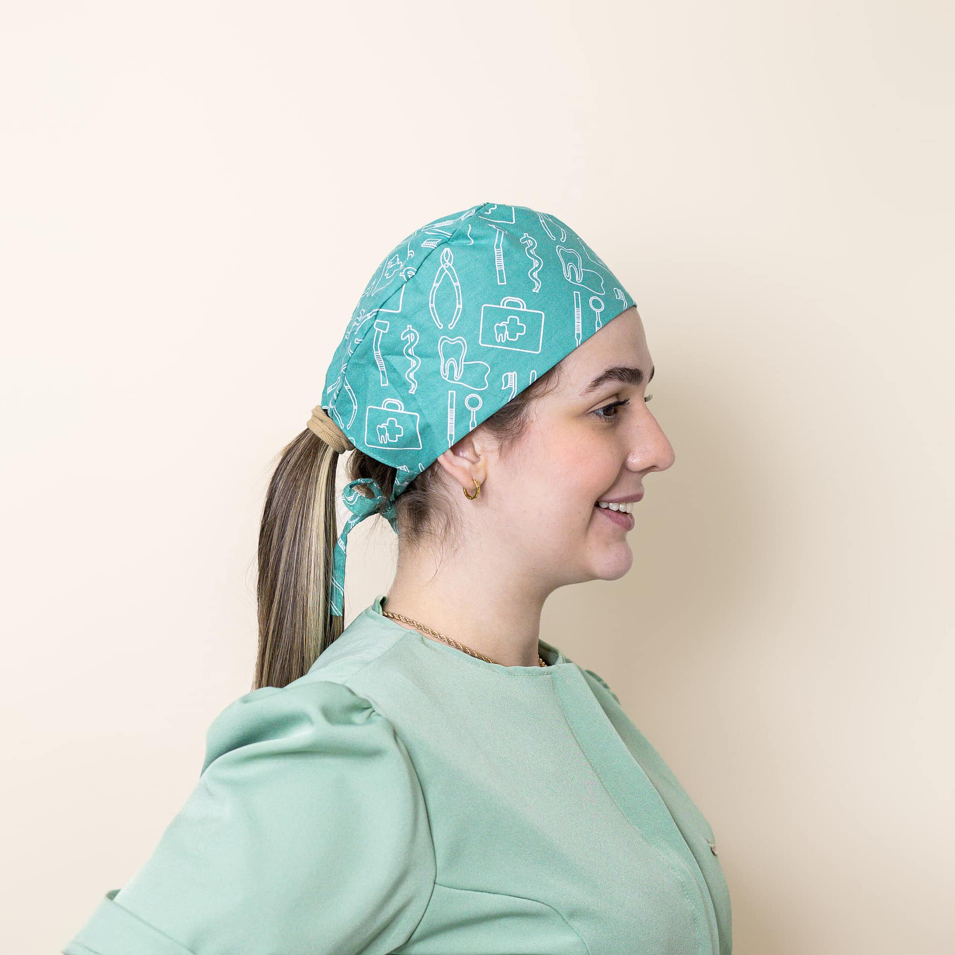 Bandana Estampada com Tiras - Imagem 4