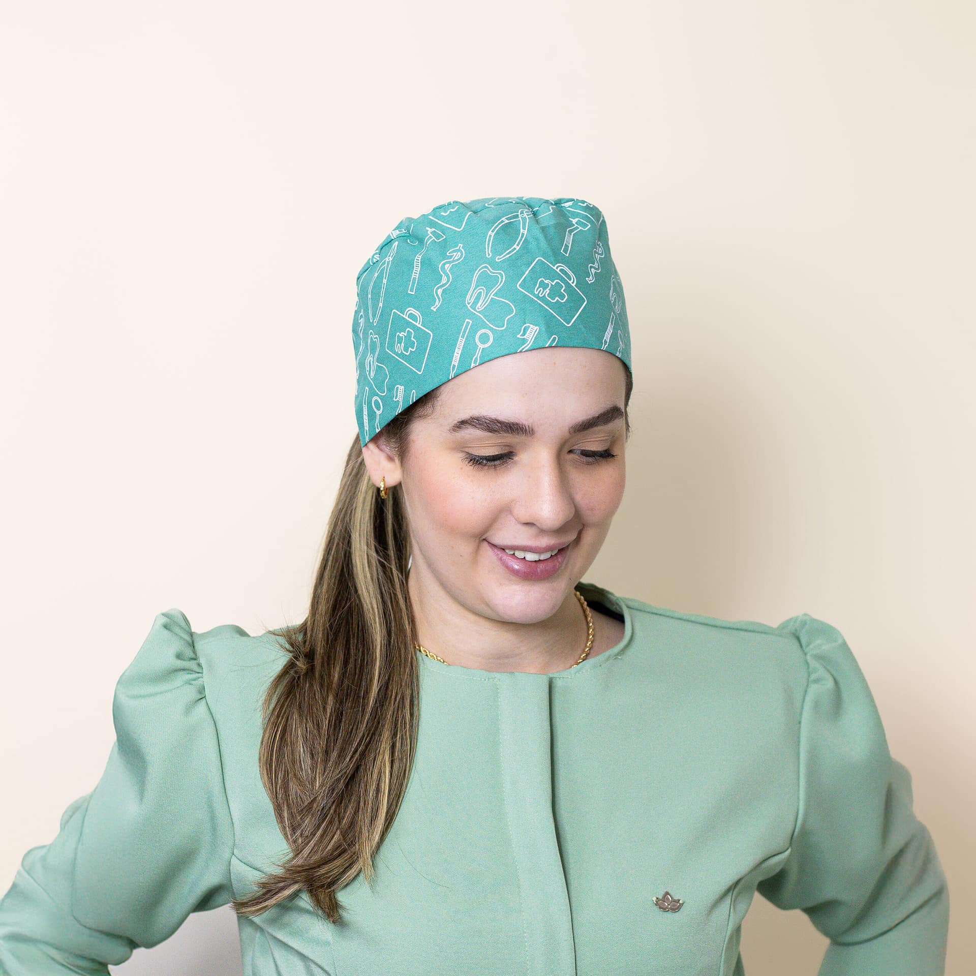 Bandana Estampada com Tiras - Imagem 3