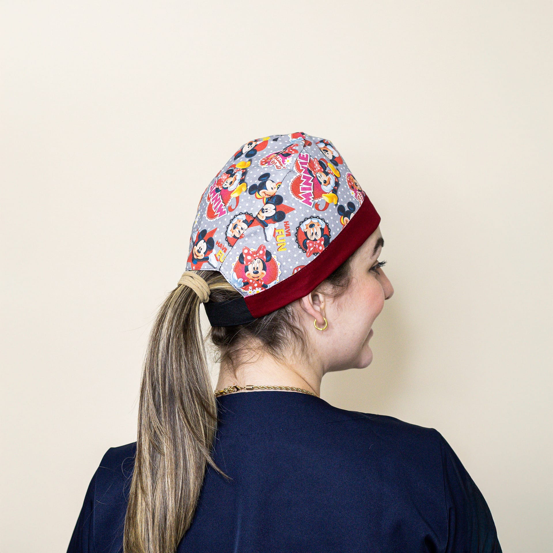 Bandana Dupla Face Estampada com Elástico - Imagem 1