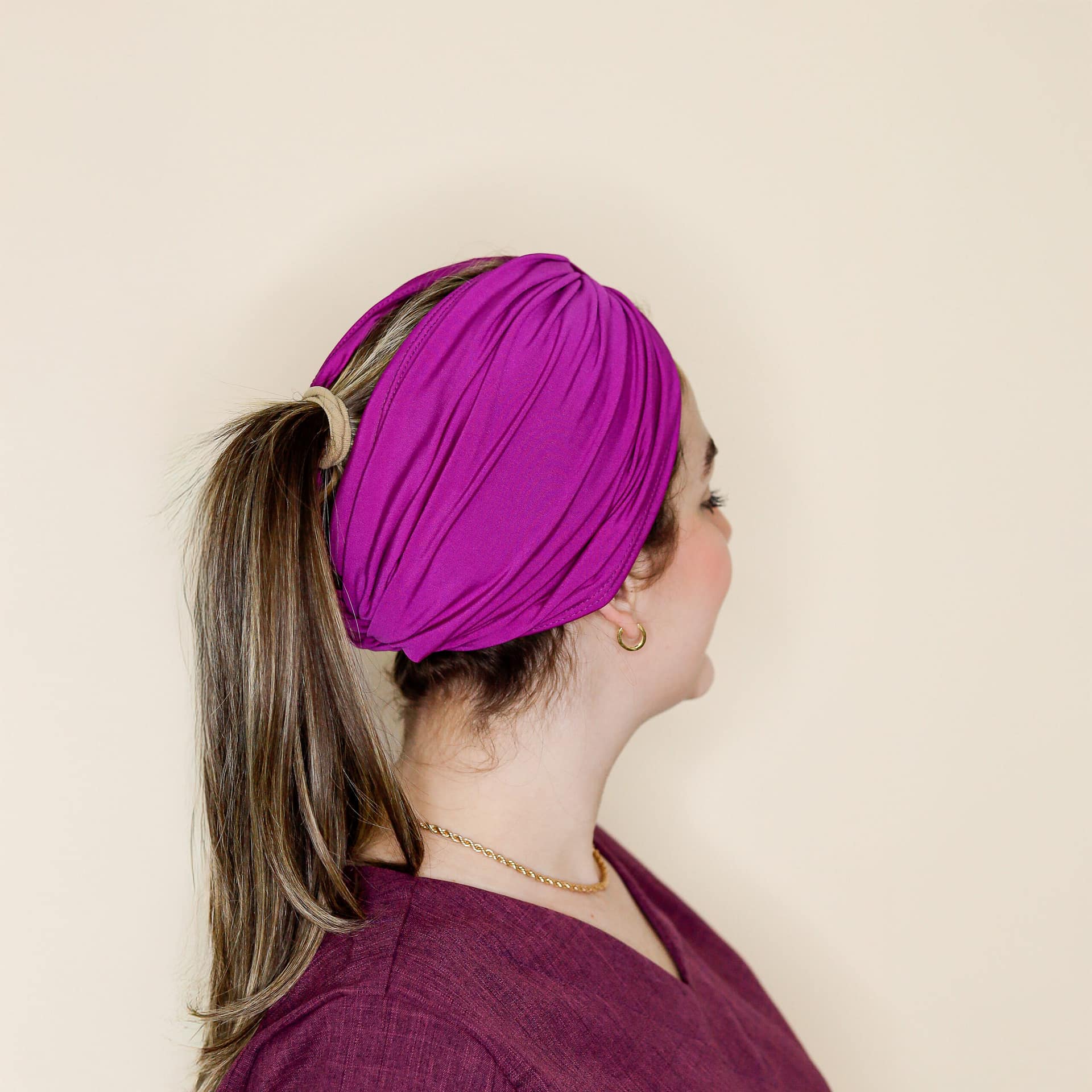 Turbante Borboleta 2 em 1 - Liso - Imagem 4