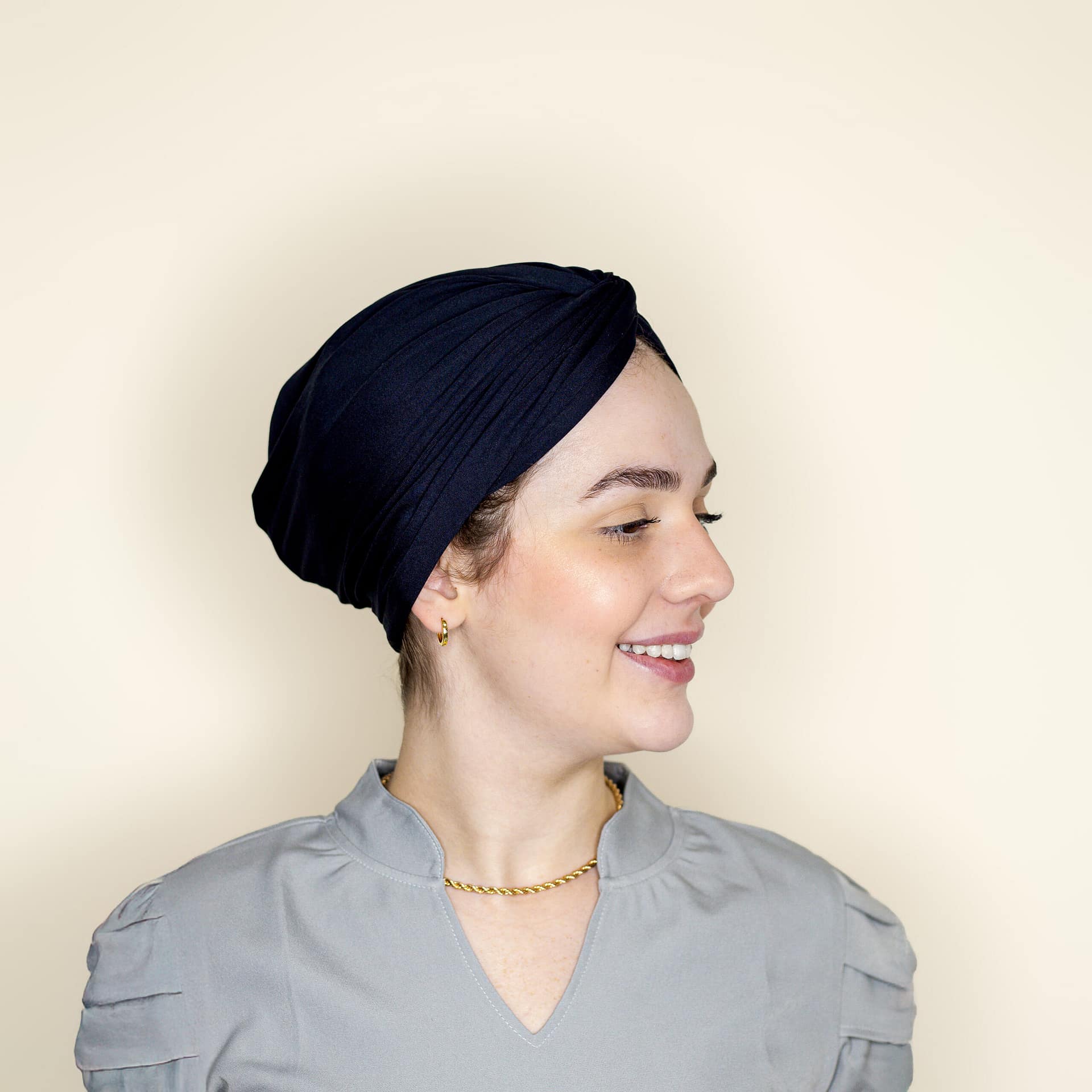 Turbante Flor 3x1 - Liso - Imagem 3