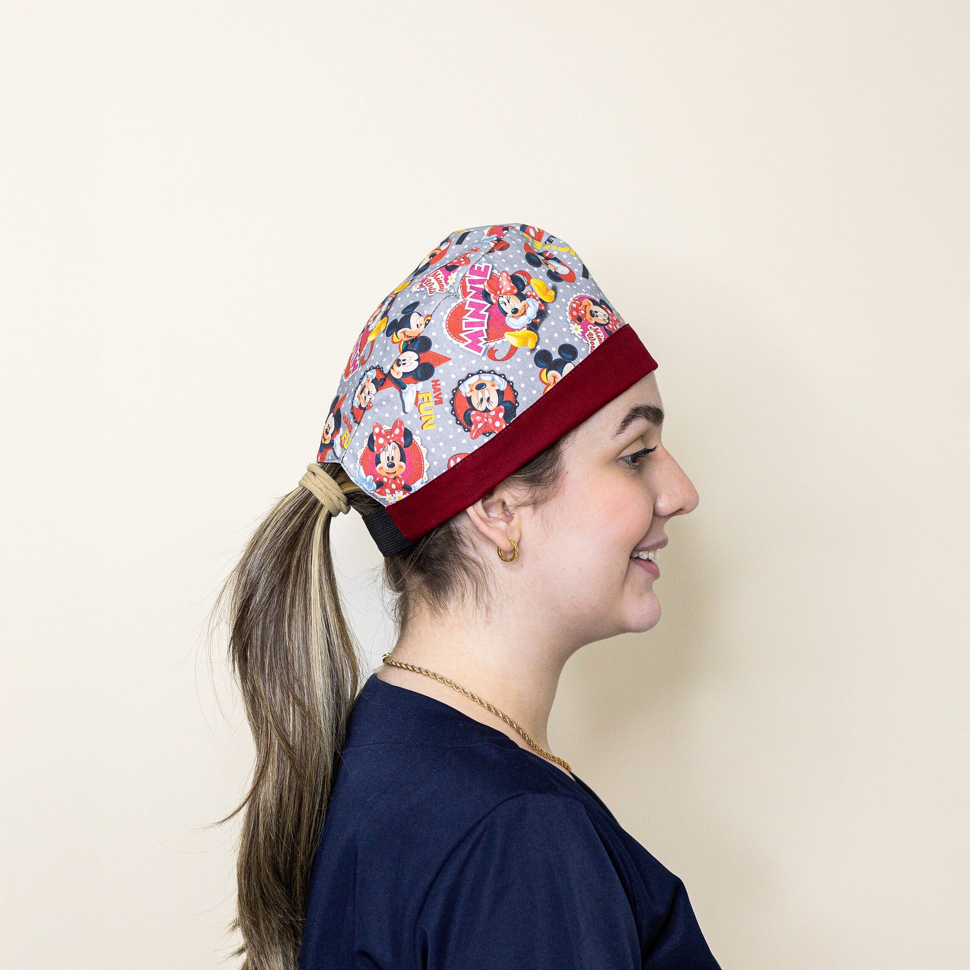 Bandana Dupla Face Estampada com Elástico - Imagem 2